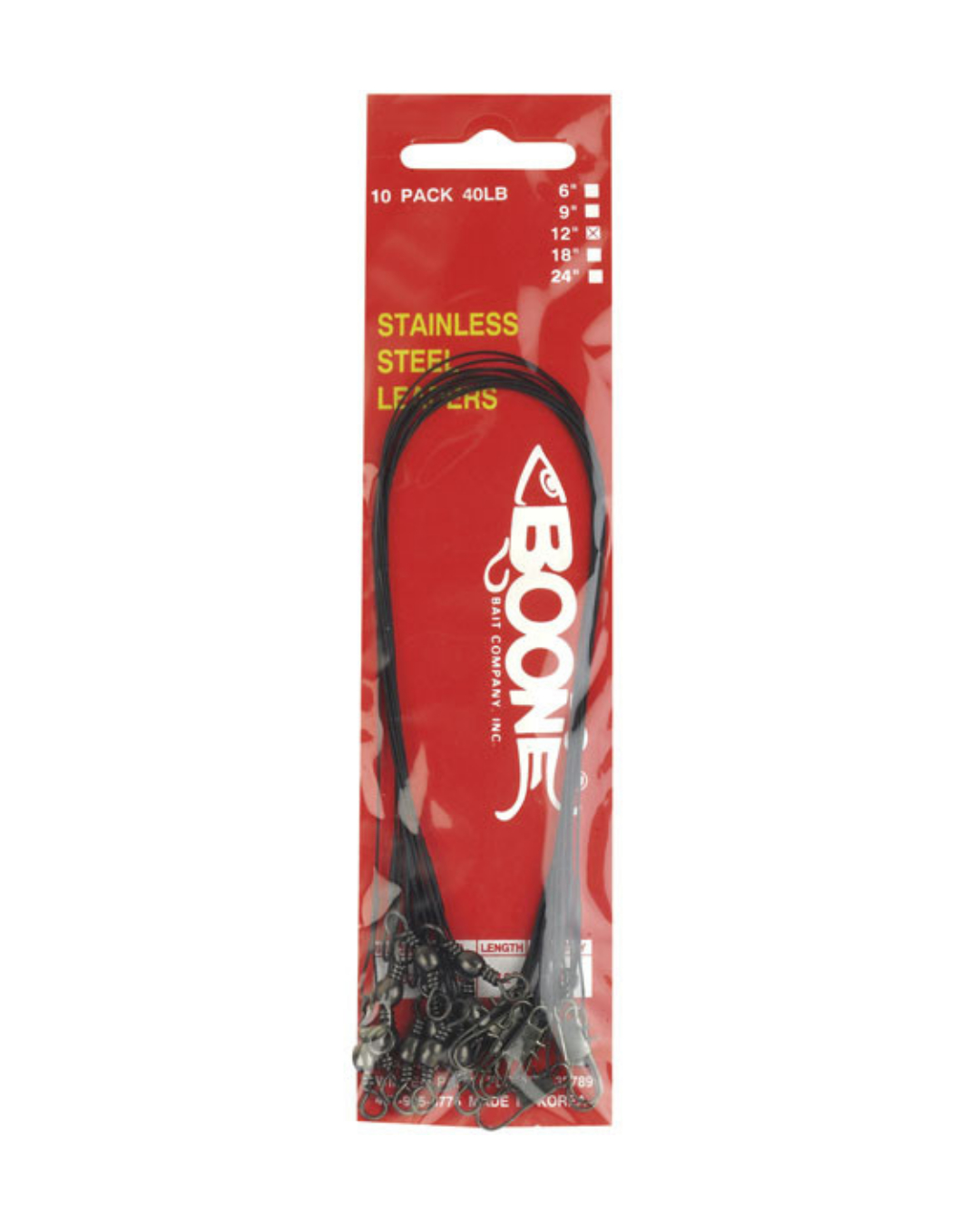 BOONE Dark Coated Stainless Steel Wire Leader